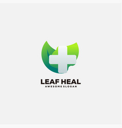 Medical Leaf Icon Logo Design Colorful