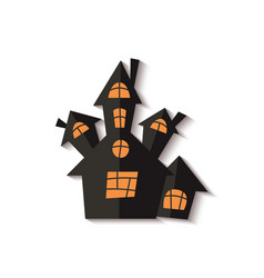 Scary Halloween Ghost House Or Castle Cut Out