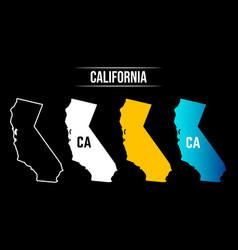 Abstract California State Map Design