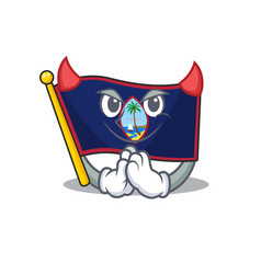 Devil Flag Guam Cartoon In Character Design