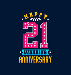 Happy 21st Wedding Anniversary Celebration