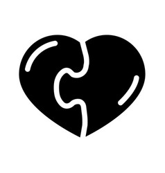 Heart Found Soul Mate Glyph Icon