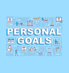 Personal Lifetime Goals Word Concepts Banner Life