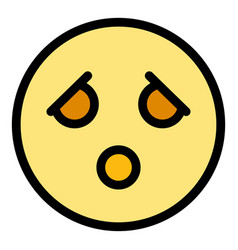 Sad Emoji Icon Flat