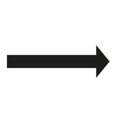 Straight Long Arrow Black Pointing Right