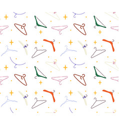 Clothes Hangers Seamless Pattern