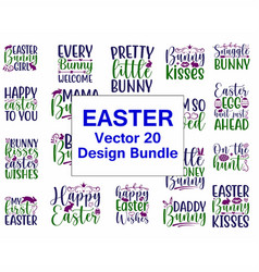 Easter Bundle Design Silhouette Bunny