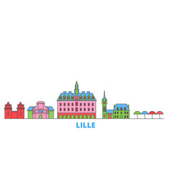 France Lille Line Cityscape Flat Travel