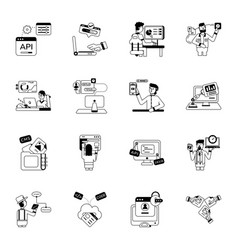 Pack Of Software Engineering Glyph Icons