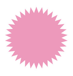 Pink Starburst Sunburst Star Shape Clip Art