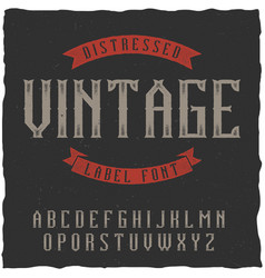 Vintage Label Font Good To Use In Any Classic