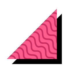 Pink Triangle Geometric Element And Shape