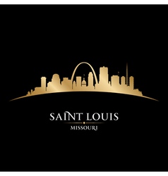 Saint Louis Missouri City Skyline Silhouette