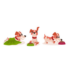 Funny Jack Russell Terrier Character Running