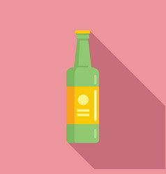 Irish Beer Bottle Icon Flat Mug Label