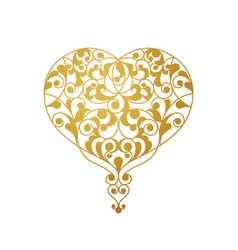 Ornate Heart In Eastern Style