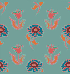 Pretty Seamless Floral Pattern In Muted Tones