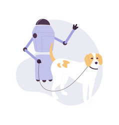 Dog Walking Robot Isolated Cartoon