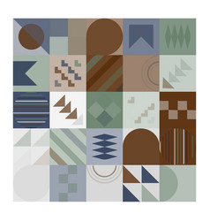 Geometric Bauhaus Pattern Design