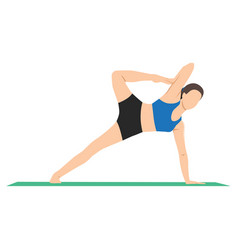 Partridge Pose Side Plank Variation Hand To Toe