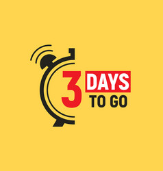 3 Days To Go Last Countdown Icon Three Day