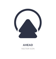 Ahead Icon On White Background Simple Element