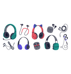 Headphones Set Music Listening Wired And Wireless