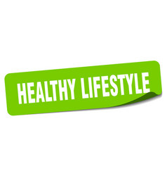 Healthy Lifestyle Sticker Healthy Lifestyle Label