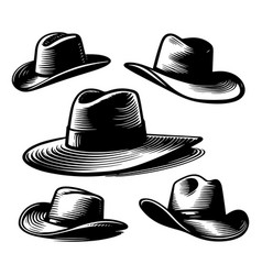 Silhouette Set Of Hat