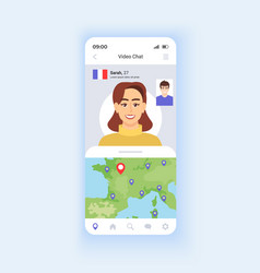 Video Chat Smartphone Interface Template