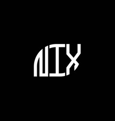 Nix Letter Logo Design On Black Background