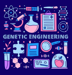 Poster With Lettering And Doodle Genetic