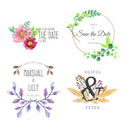 Save Date Badge Collection Design