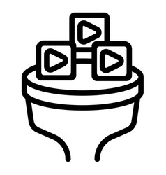 Viral Content Scene Icon Outline Brand