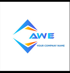 Awe Abstract Technology Logo Design On White