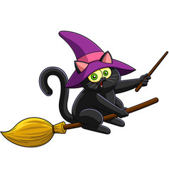 Halloween Witch Black Cat