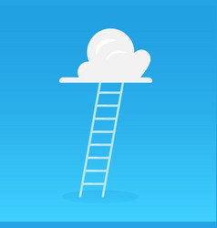 Ladder Leading To Cloud