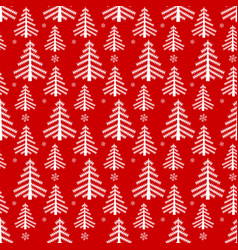 Seamless Pattern With Christmas Trees