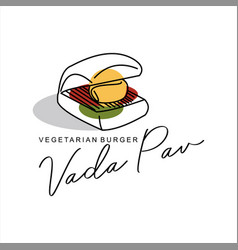 Vada Pav Logo Street Food