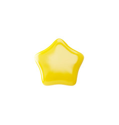 Yellow Star Realistic 3d Icon Golden