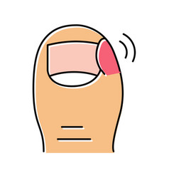 Ingrown Nail Pain Color Icon