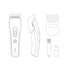 Outline Isolated Hair Clipper Contour Trimmer