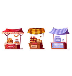 Farm Market Stalls Wooden Fair Booths Kiosks