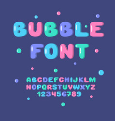 Hand Drawn Kids Bubble Font