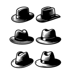 Silhouette Set Of Hat