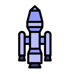 Spacecraft Icon Flat