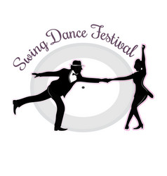 Beautiful Couple Swing Dance Festival