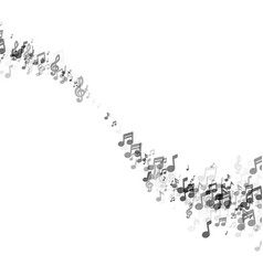 Grayscale Musical Note Trail