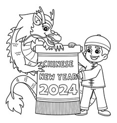 Year Of The Dragon Chinese New 2024 Isolated