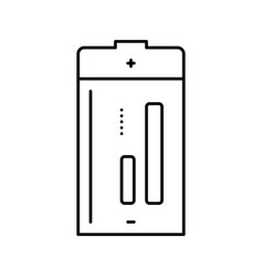 D Battery Power Energy Line Icon